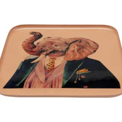 KARE Design Geschirr & Tischaccessoires-Tablett Ego Elephant 27X27Cm