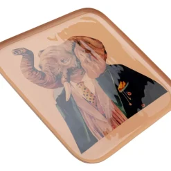 KARE Design Geschirr & Tischaccessoires-Tablett Ego Elephant 27X27Cm