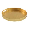 KARE Design Geschirr & Tischaccessoires-Tablett In Schlangenoptik Gold