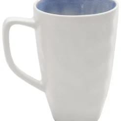 KARE Design Geschirr & Tischaccessoires-Tasse Crackle White Blue