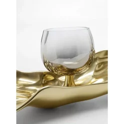 KARE Design Deko & Geschenkartikel-Teelichthalter 3 Jade Gold (4/Tlg.)