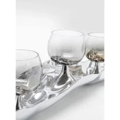 KARE Design Deko & Geschenkartikel-Teelichthalter 3 Jade Silber