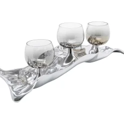 KARE Design Deko & Geschenkartikel-Teelichthalter 3 Jade Silber