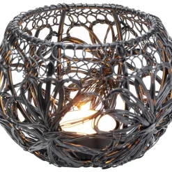 KARE Design Deko & Geschenkartikel-Teelichthalter Hayat Schwarz O12Cm