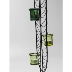 KARE Design Kerzenständer & Laternen-Teelichthalter Leaf Wire 86Cm