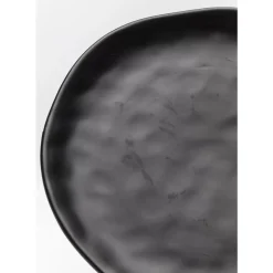 KARE Design Geschirr & Tischaccessoires-Teller Organic Black O26Cm