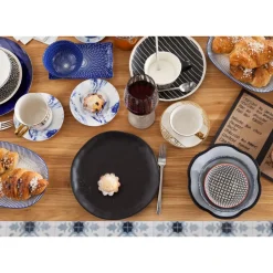 KARE Design Geschirr & Tischaccessoires-Teller Organic Black O26Cm