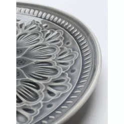KARE Design Geschirr & Tischaccessoires-Teller Sicilia Mandala Grau O21Cm