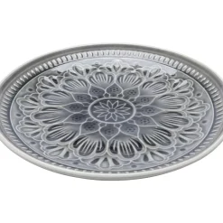 KARE Design Geschirr & Tischaccessoires-Teller Sicilia Mandala Grau O21Cm