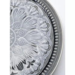 KARE Design Geschirr & Tischaccessoires-Teller Sicilia Mandala Grau O27Cm