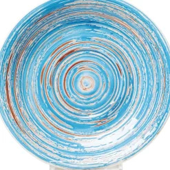 KARE Design Geschirr & Tischaccessoires-Teller Swirl Blau O19Cm