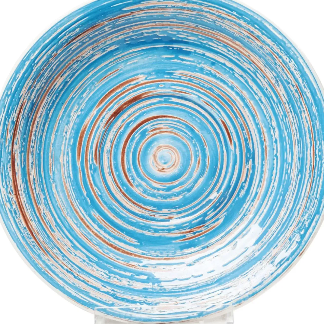 KARE Design Geschirr & Tischaccessoires-Teller Swirl Blau O19Cm