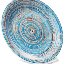 KARE Design Geschirr & Tischaccessoires-Teller Swirl Blau O19Cm