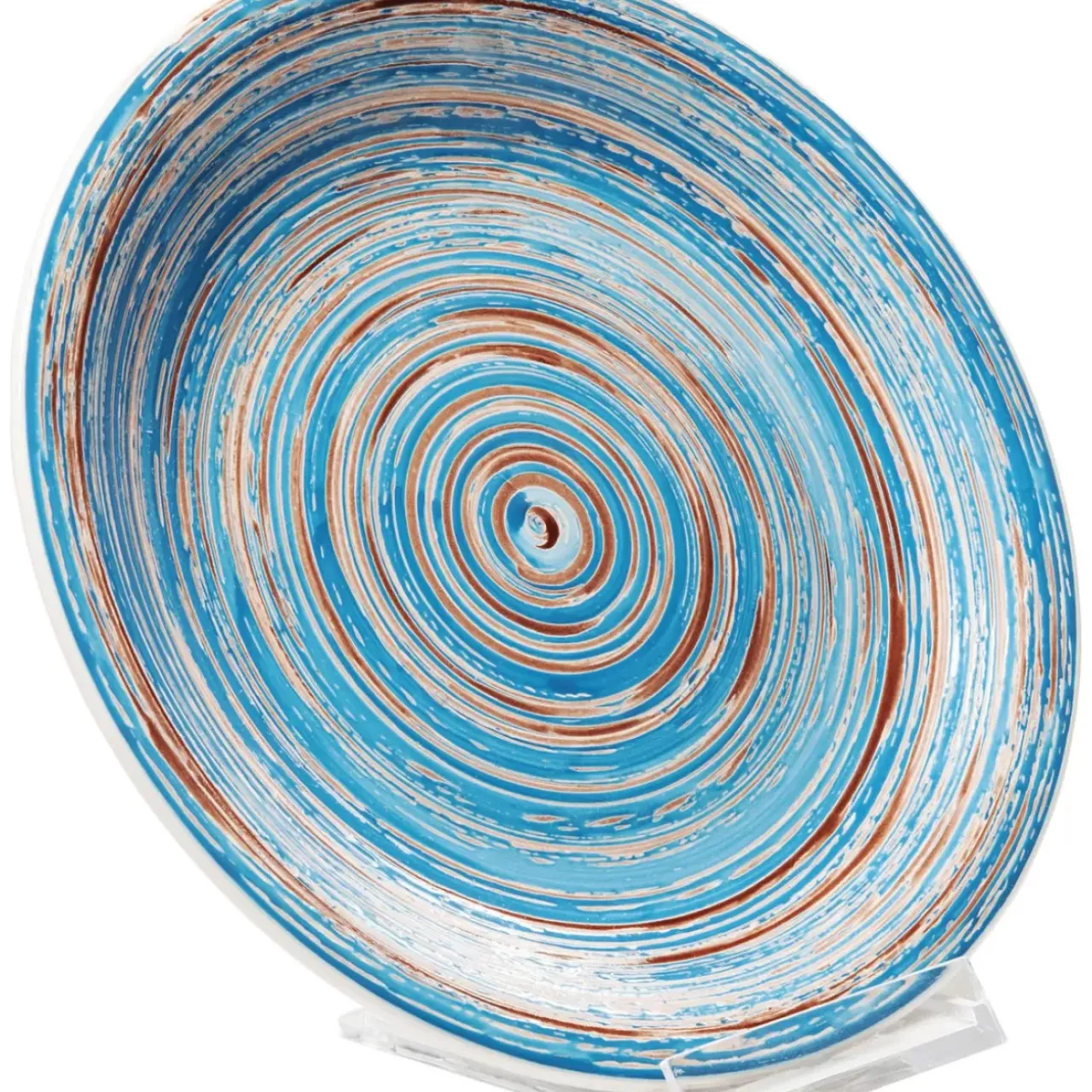 KARE Design Geschirr & Tischaccessoires-Teller Swirl Blau O19Cm