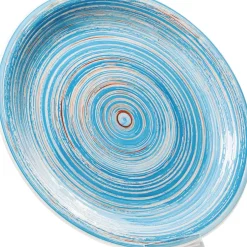 KARE Design Geschirr & Tischaccessoires-Teller Swirl Blau O27Cm