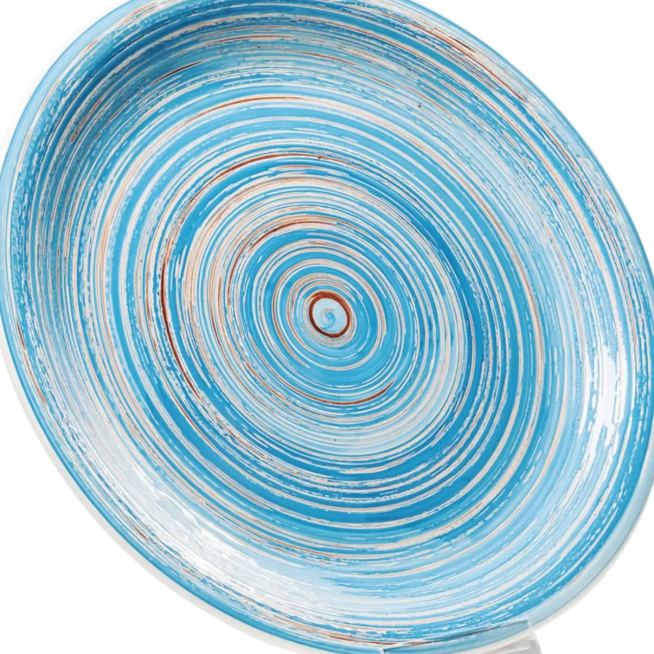KARE Design Geschirr & Tischaccessoires-Teller Swirl Blau O27Cm