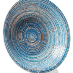 KARE Design Geschirr & Tischaccessoires-Teller Tief Swirl Blau O21Cm