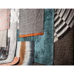 KARE Design Teppiche-Teppich Kelim Pop Turquoise 170X240Cm