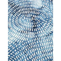KARE Design Teppiche-Teppich Stamp Blau 200X300Cm