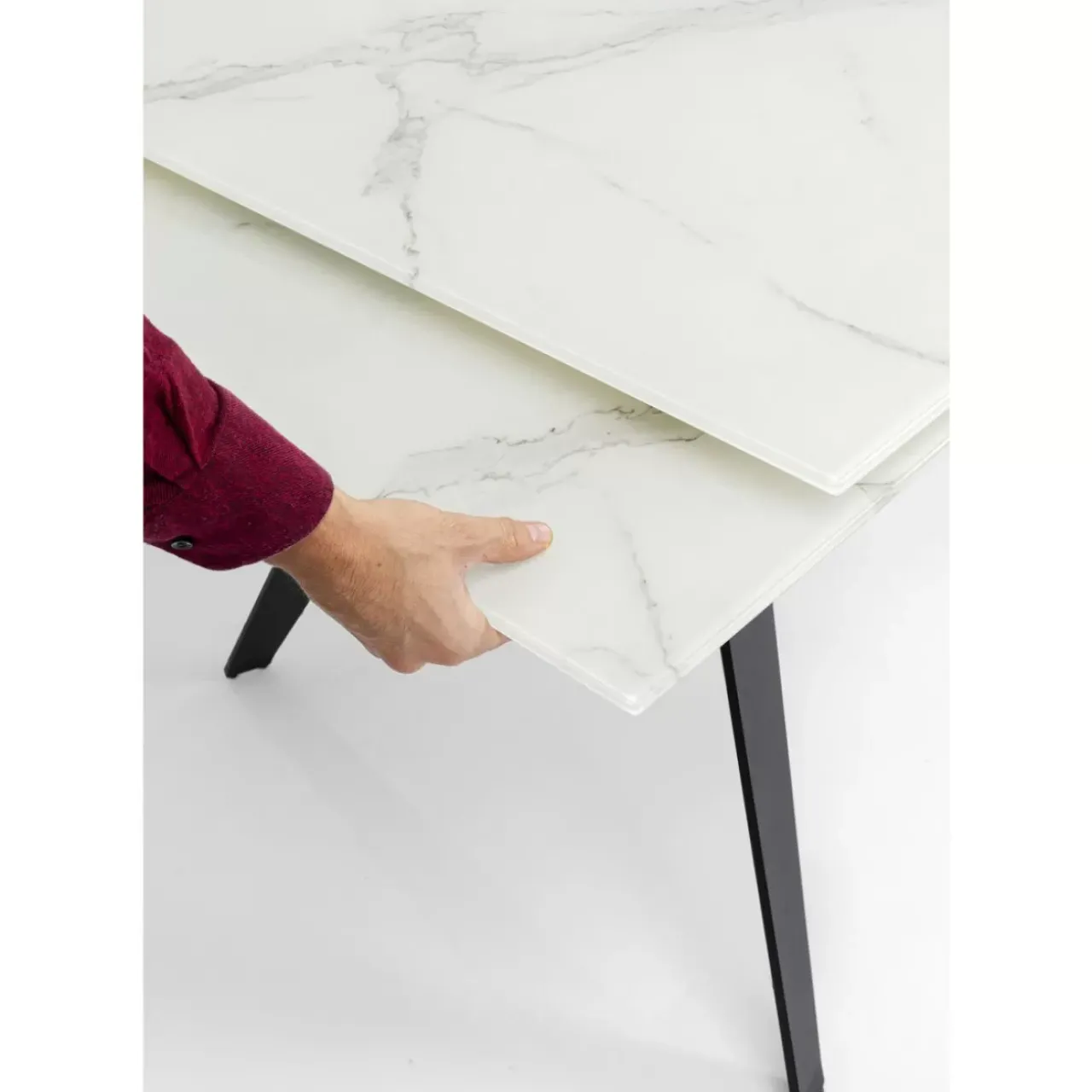 KARE Design Tische-Tisch Amsterdam Marble 160(40+40)X90