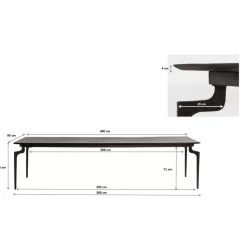 KARE Design Tische-Tisch Bug 300X90Cm