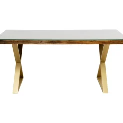 KARE Design Tische-Tisch Conley Cross Brass 180X90Cm