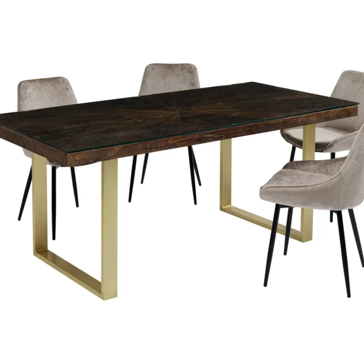 KARE Design Tische-Tisch Conley Messing 180X90