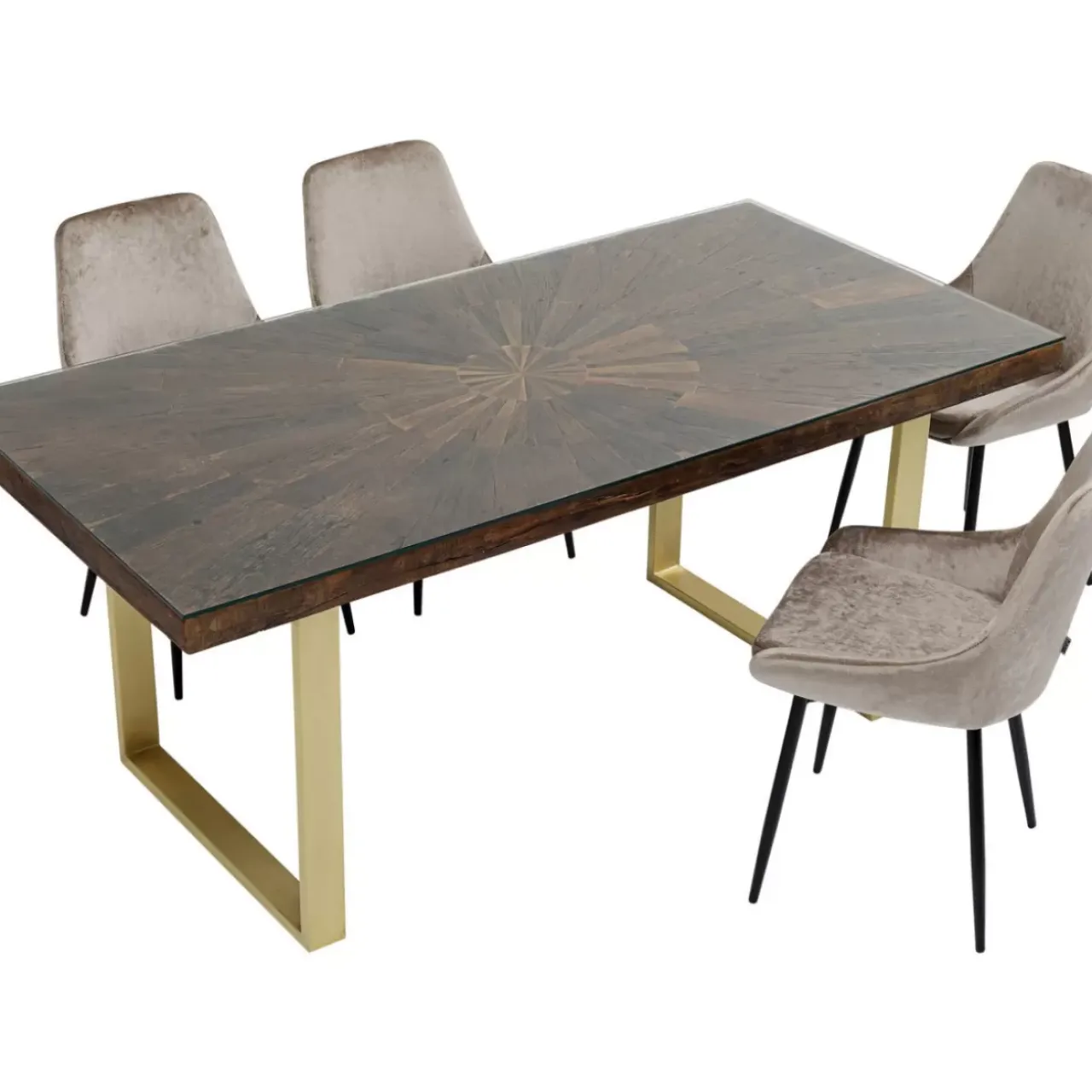 KARE Design Tische-Tisch Conley Messing 180X90