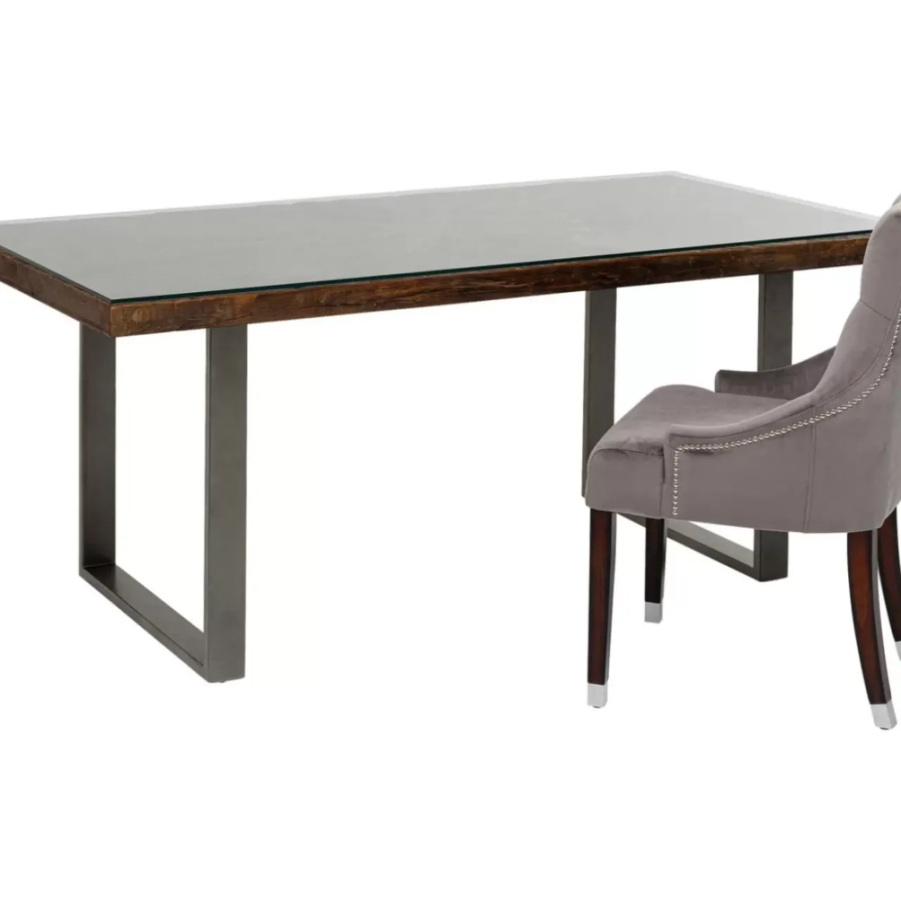 KARE Design Tische-Tisch Conley Rohstahl 180X90