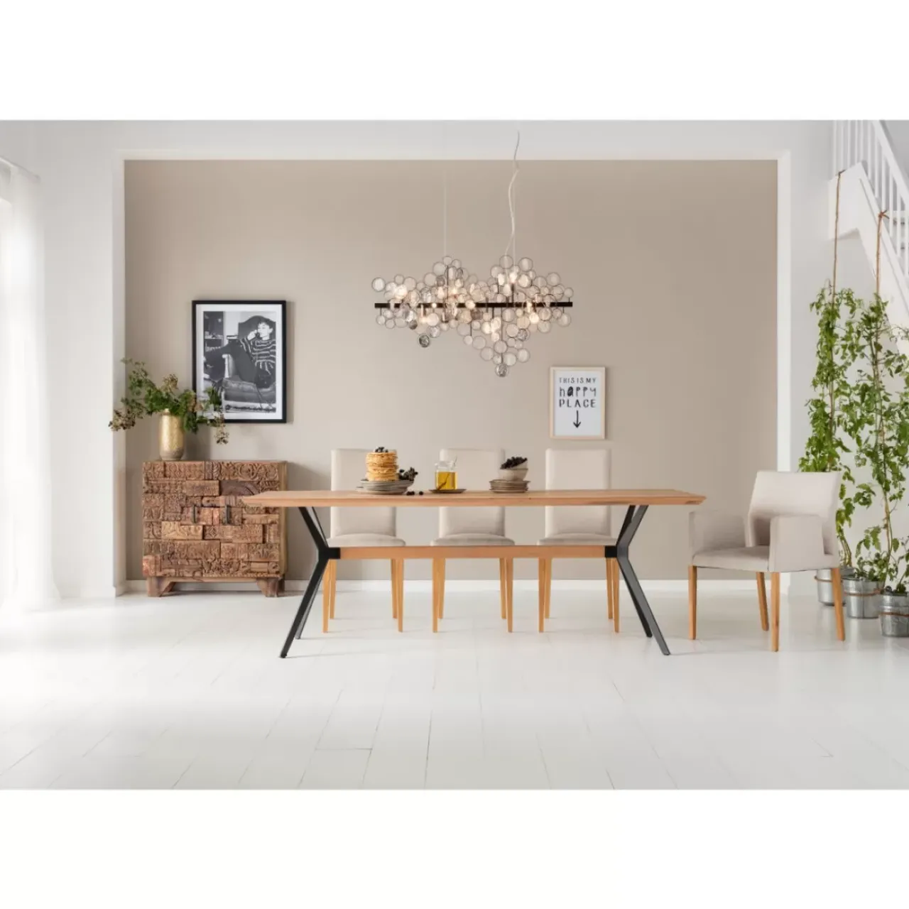 KARE Design Tische-Tisch Downtown Eiche 220X100Cm