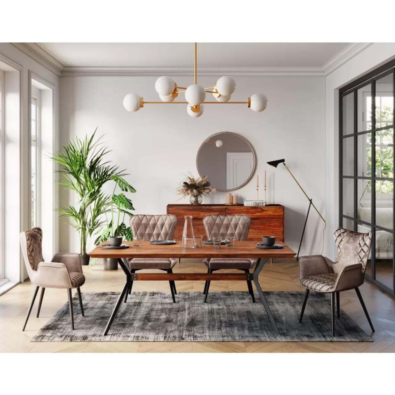 KARE Design Tische-Tisch Downtown Walnut 180X90