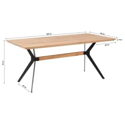 KARE Design Tische-Tisch Downtown 180X90Cm