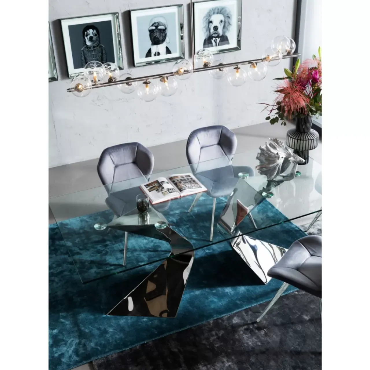 KARE Design Tische-Tisch Gloria Chrome 200X100Cm