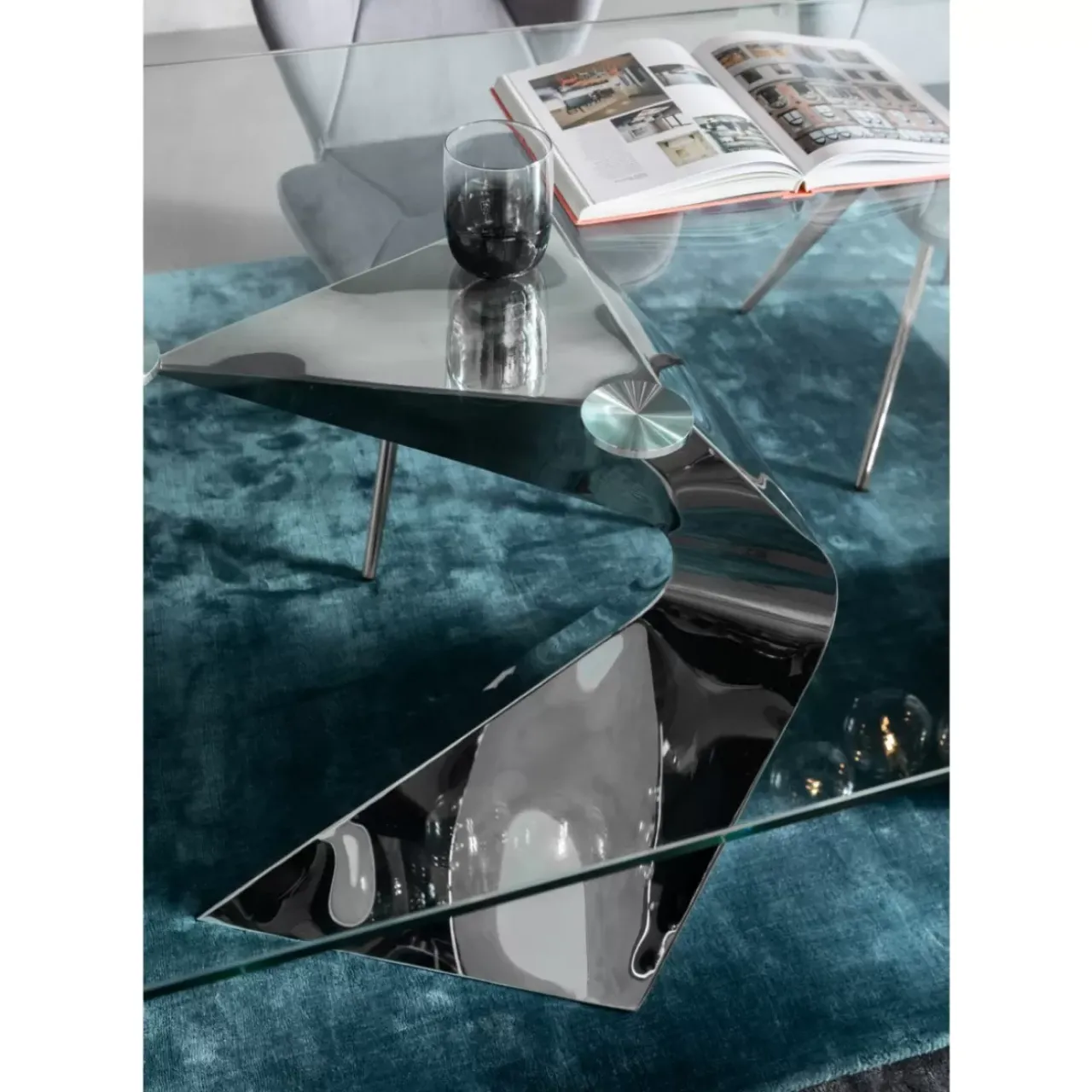 KARE Design Tische-Tisch Gloria Chrome 200X100Cm