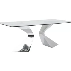 KARE Design Tische-Tisch Gloria Chrome 200X100Cm