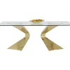 KARE Design Tische-Tisch Gloria Gold 200X100Cm