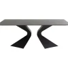 KARE Design Outdoormöbel-Tisch Gloria Outdoor Keramik Schwarz 180X90Cm