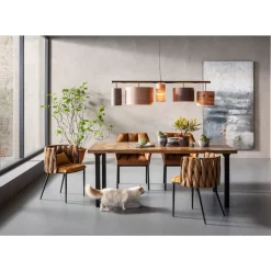 KARE Design Tische-Tisch Illusion Gold 200X95Cm