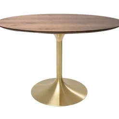 KARE Design Tische-Tisch Invitation Set Walnus Messing O120Cm