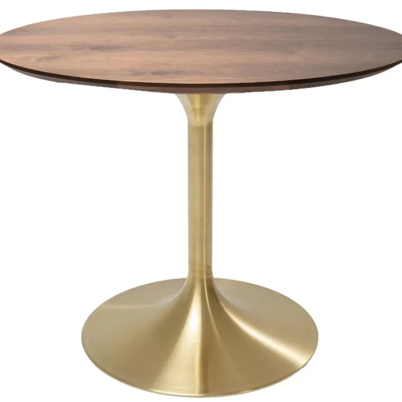 KARE Design Tische-Tisch Invitation Set Walnus Messing O90Cm