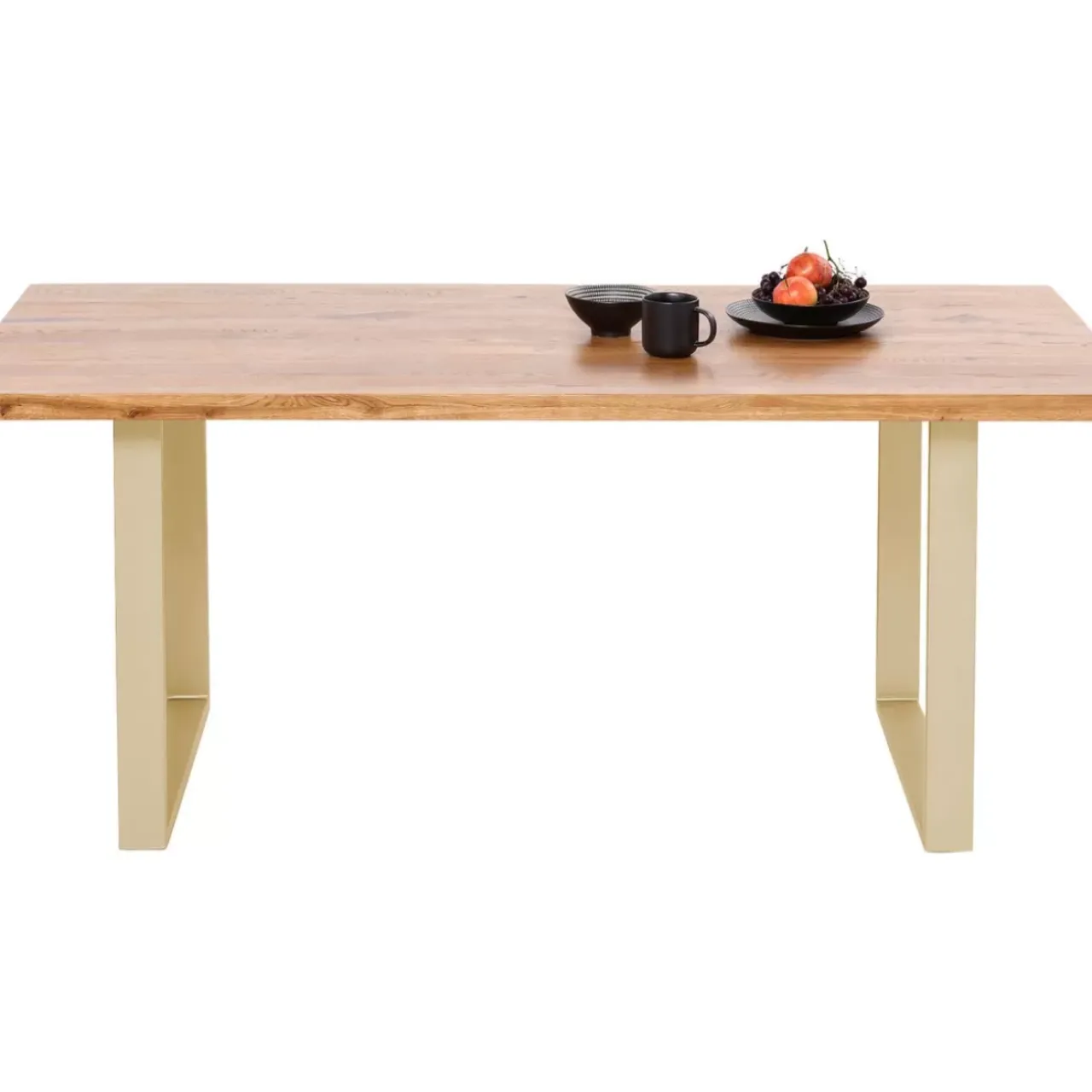 KARE Design Tische-Tisch Jackie Eiche Messing 160X80