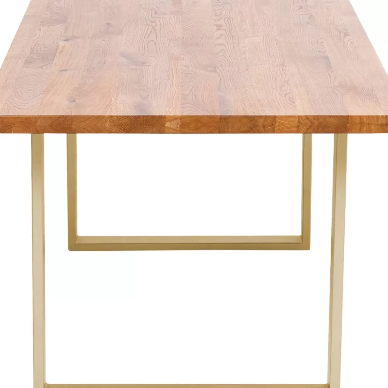 KARE Design Tische-Tisch Jackie Eiche Messing 160X80