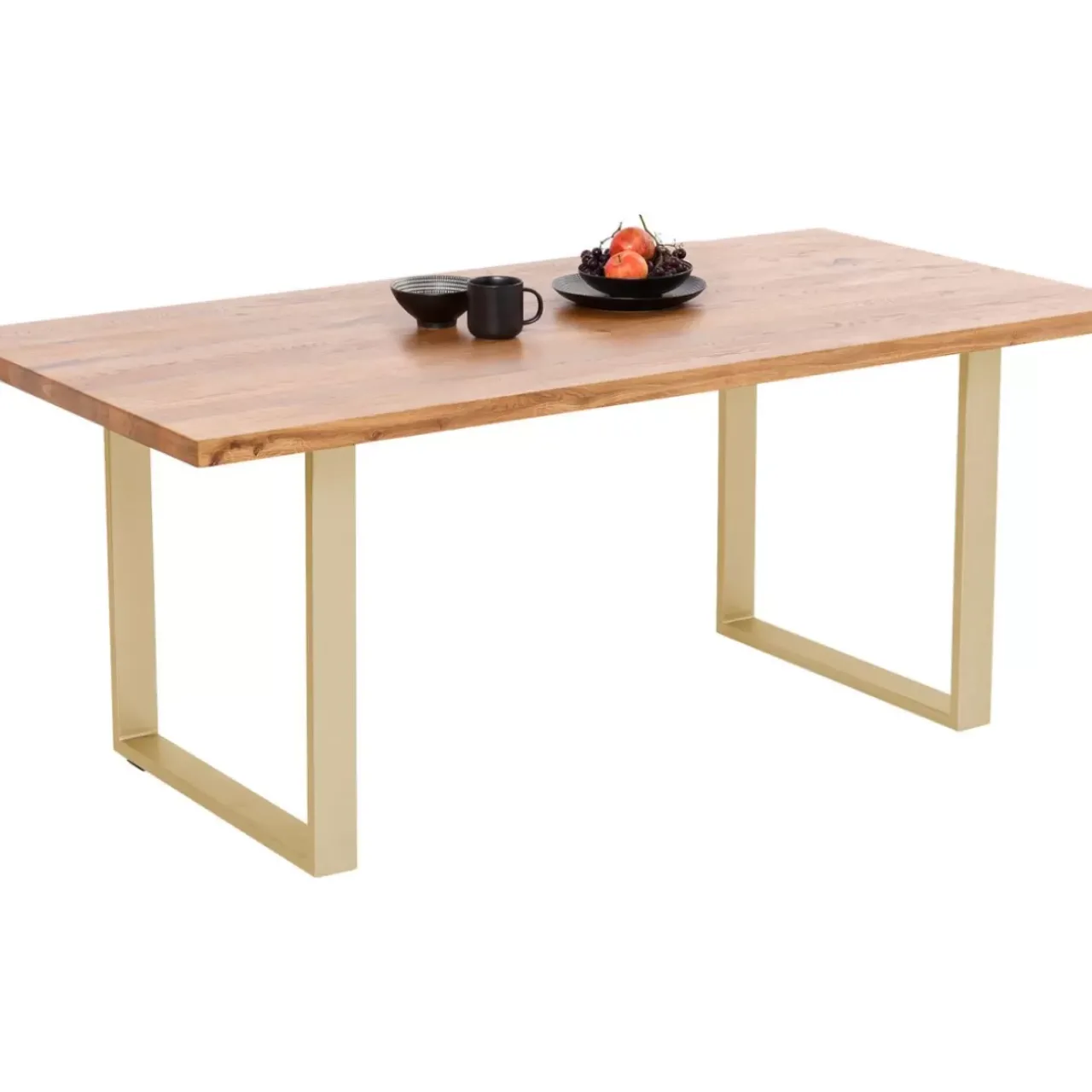 KARE Design Tische-Tisch Jackie Eiche Messing 160X80