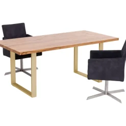 KARE Design Tische-Tisch Jackie Eiche Messing 160X80
