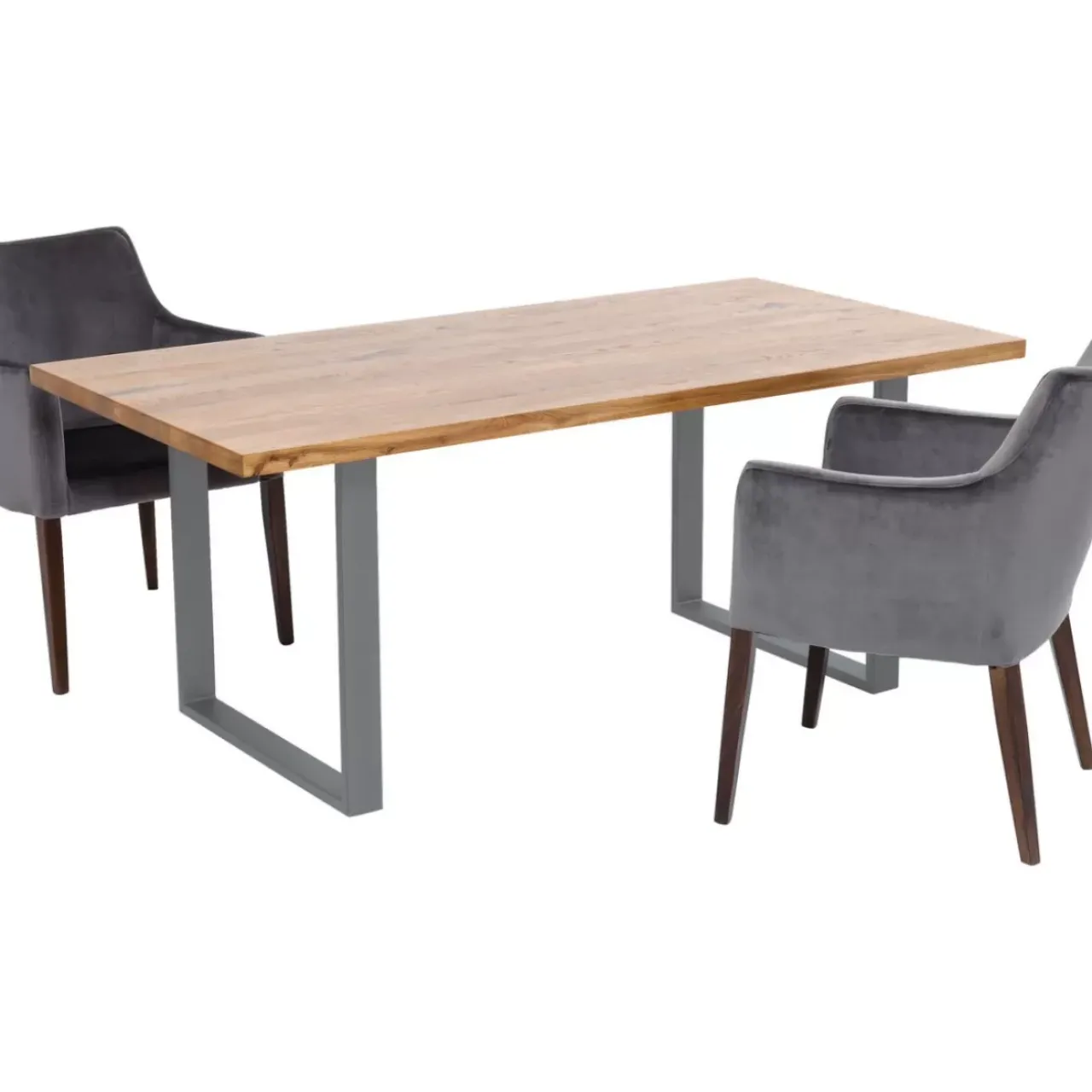 KARE Design Tische-Tisch Jackie Eiche Rohstahl 160X80