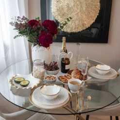 KARE Design Tische-Tisch Molekular Gold O120Cm