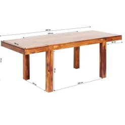 KARE Design Tische-Tisch Momo Inkl. 2 Ansteckplatten 120(40+40)X80Cm