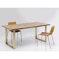 KARE Design Tische-Tisch Parquet Messing 180X90