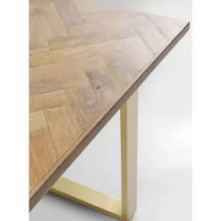 KARE Design Tische-Tisch Parquet Messing 180X90