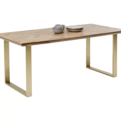 KARE Design Tische-Tisch Parquet Messing 180X90